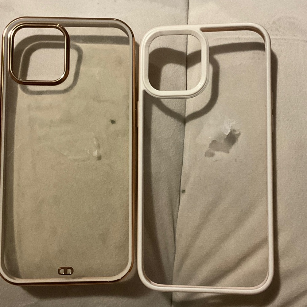 Elegant Gold and White Phone Case